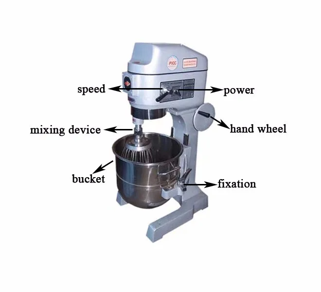 Commercial Planetary Mixer  Planetary Countertop Mixer for Food wheat flour mill bread