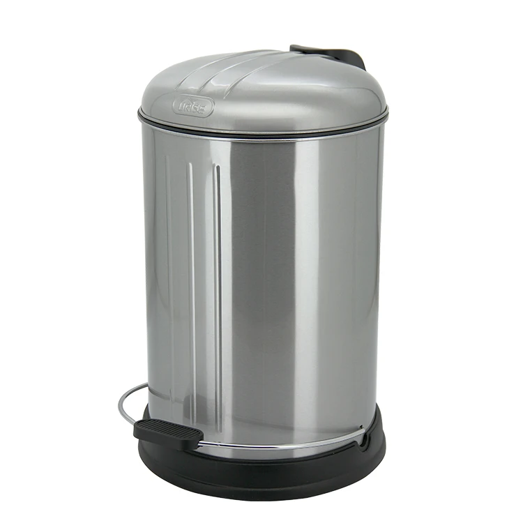 Professional Manufacture 5L/12L/30L Stainless Steel Trash Can Metal Waste Kitchen Pedal Bin
