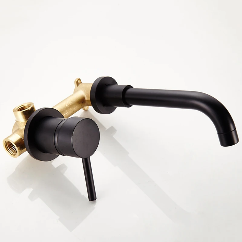 Modern waterfall Bathroom basin Sink Faucet faucet shower set Wall Mounted Lavatory Faucet Mixer Tap torneiras misturador