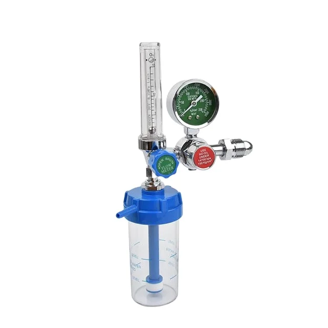 YR-86 Factory Direct Economical Bull Nose Oxygen Medical Regulator Inhaler With Buoy Type Flowmeter