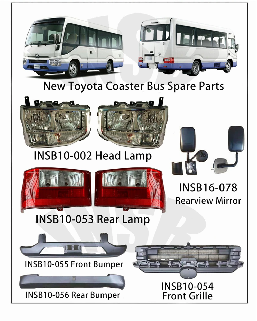 924025A100 924015A100 92402-5A100 92401-5A100 Bus Rear Lamp for Hyundai County Bus Spare Parts INSB13-016