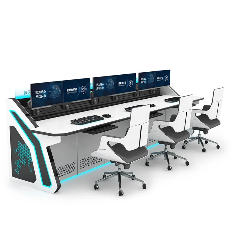 Kehua Fuwei Ergonomic Design for Long-term Comfort Configurable Layout Options Dispatch Center Desk Control Room Desk