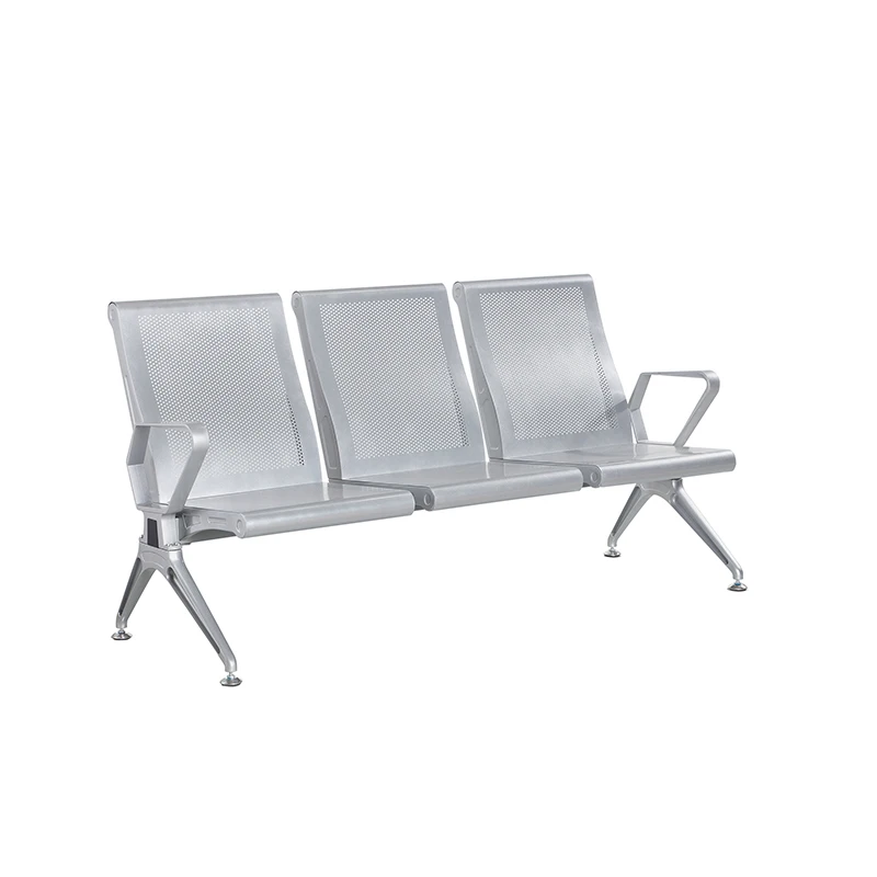 Modern Design Hospital Airport Public Area Chair Aluminum Office Bench Waiting 3 Seat Chairs