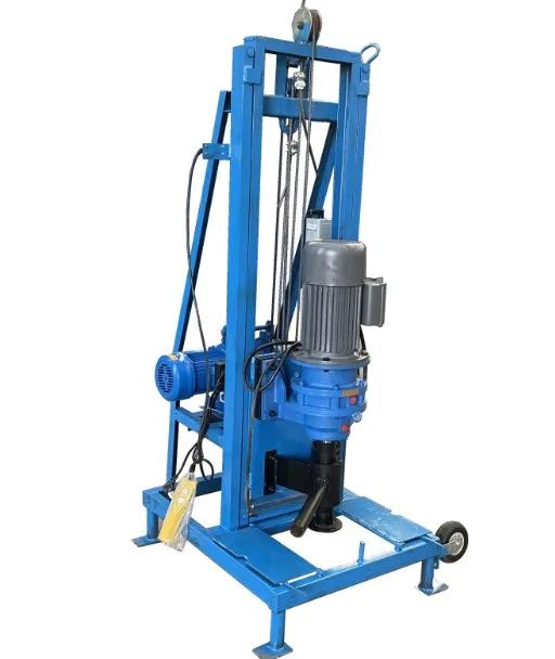 water drilling machine 100mwith wheels, electric rock drilling machine