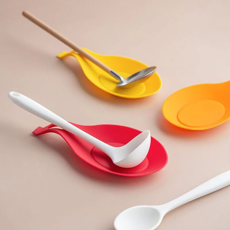 JY Custom Sturdy Silicone Spoon Holder Heat Resistant Kitchen Utensil Holder for Cooking Tool Sets