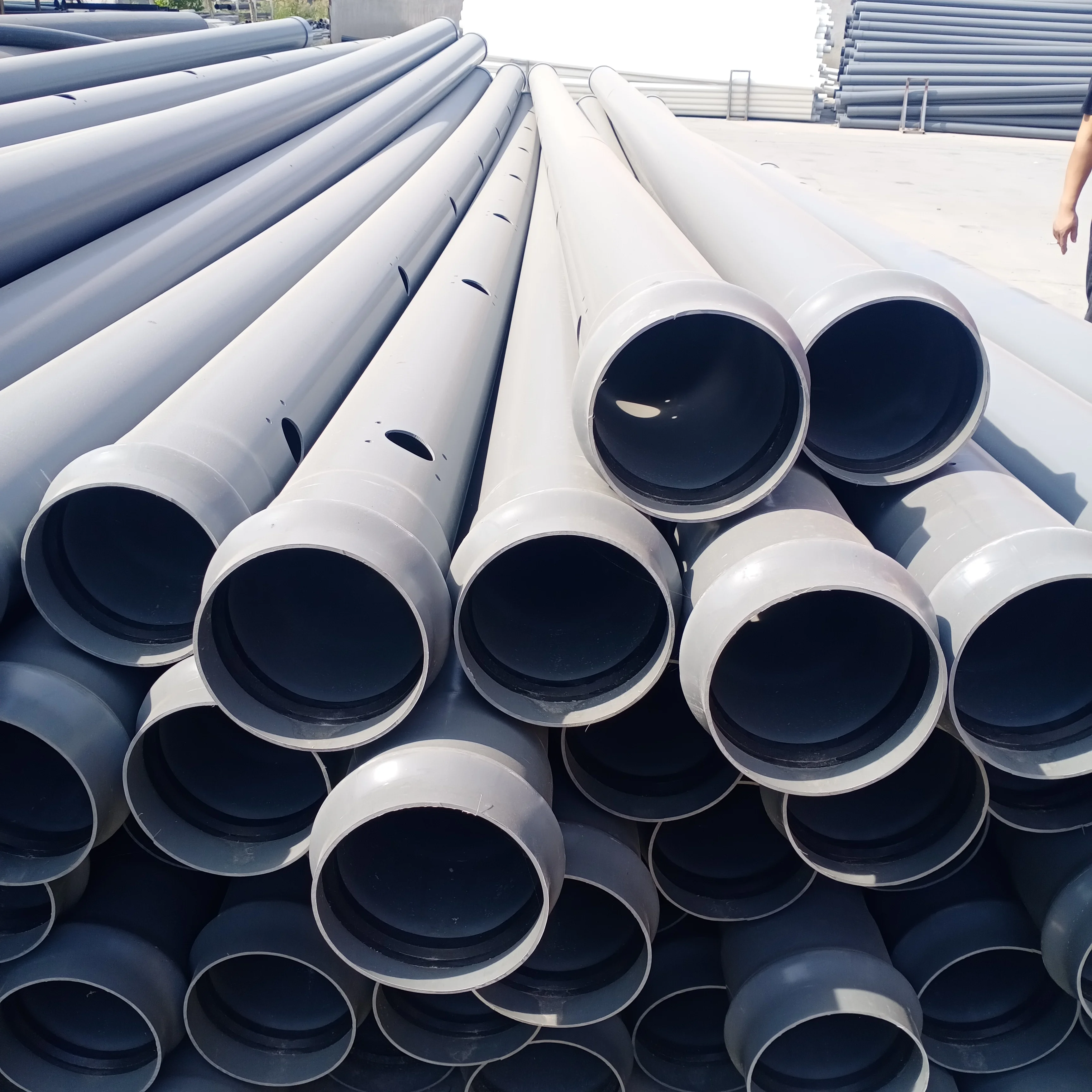 upvc pipe price 300mm perforated pvc pipe for drain cutter 110mm flexible drainage water pipes prices