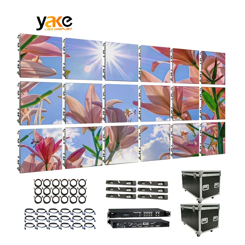 YAKE 4X3 м полная система под ключ P2 P3 P2.6 P2.9 P3.91 светодиодный дисплей 500 мм x Светодиодная панель фон уличный экран