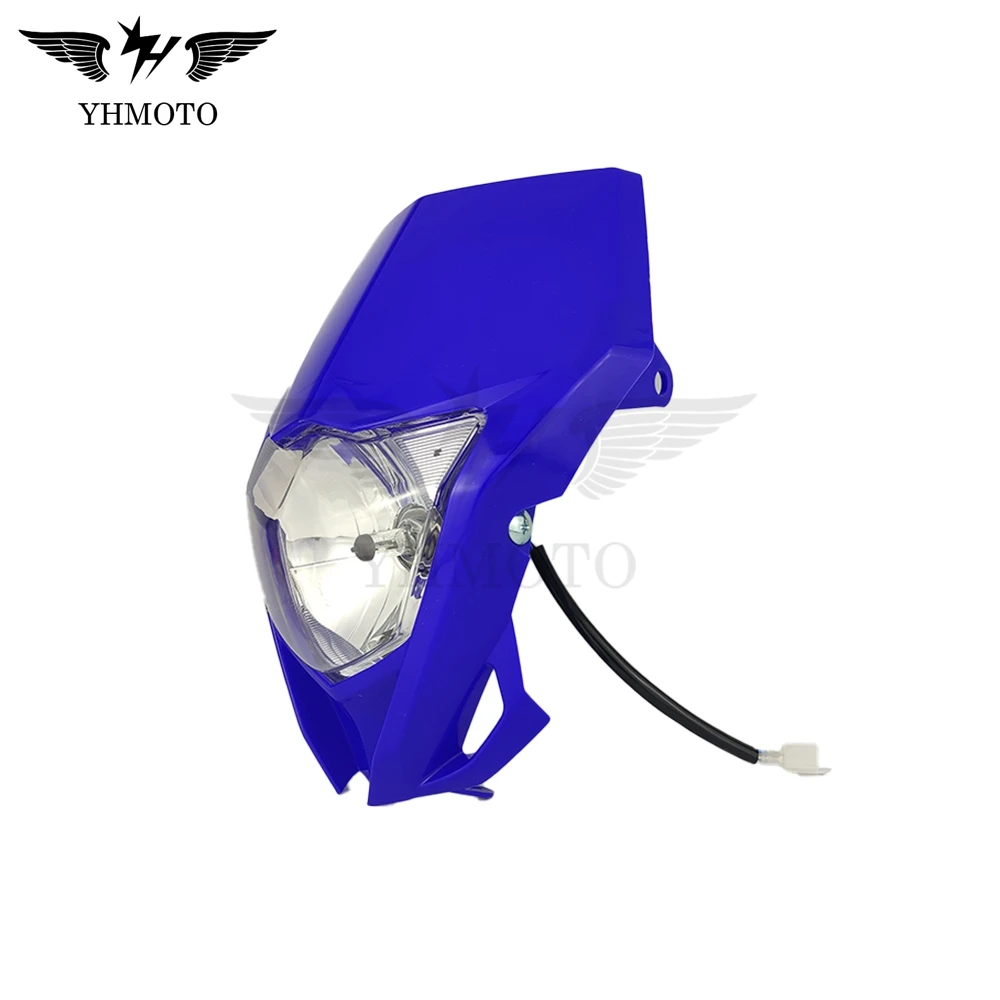 Универсальная галогенная фара 55 Вт для мотоцикла MX Enduro H4 Yamaha WR 250 FX WR450F YZ426F TTR230 225 2022