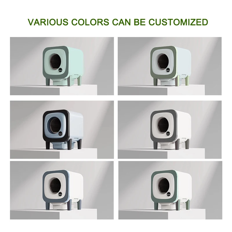 Wholesale Cat Auto clean Litter Box Smart Wifi Pet Electric Cat Litter Box full automatic Quick Self Cleaning Cat Litter Box