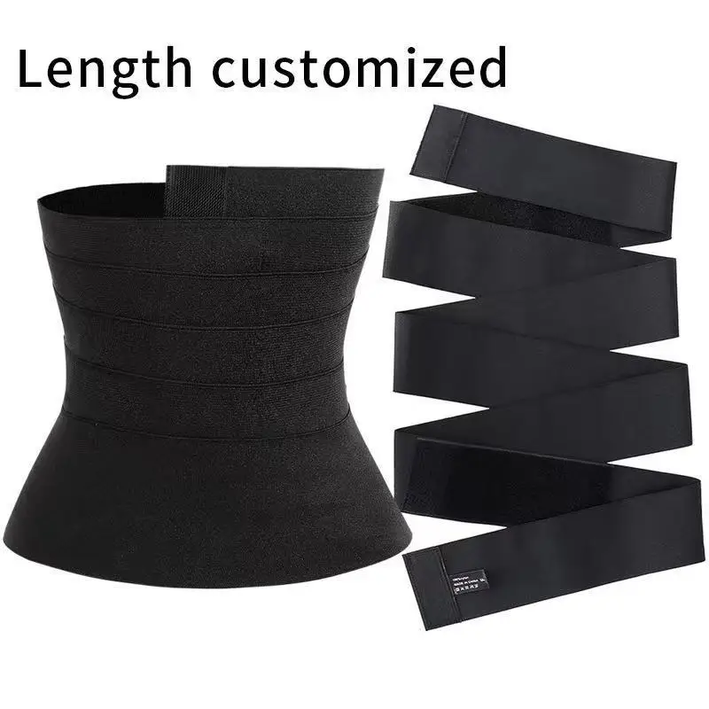 Amazon Hot Sale New Design Flat Shape Body Bandage Waist Slimming Corset Tummy Belly Waist Wraps Shaper Body Corset