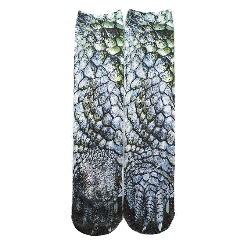 Custom Women Men Animal Foots Pattern Fashion Novelty Comfortable Crew Socks