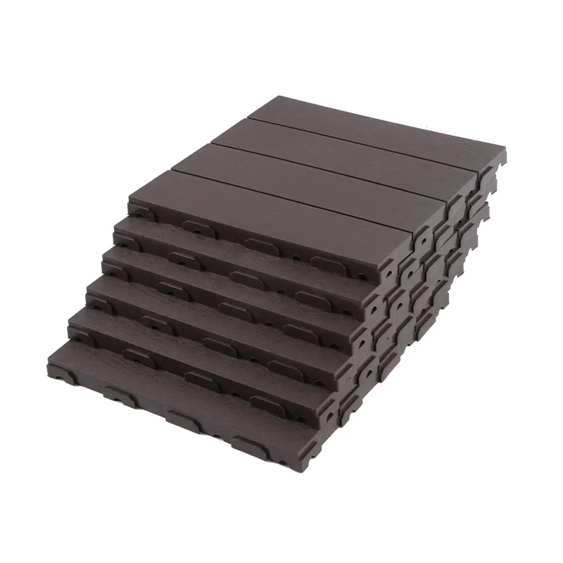 Modern Outdoor WPC Decking Non-Toxic Plastic Composite Easy Installation with WPC Decking Clips