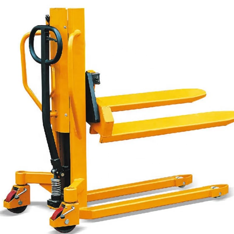 mingfeng 800kg manual hand tilter pallet truck lift stacker