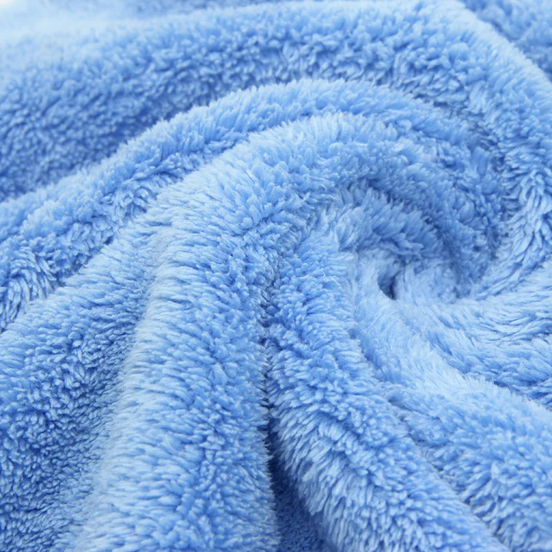 Auto detailing Vehicle drying laser cut edgeless soft 80% polyester 20% polyamide doubleside car wash towel