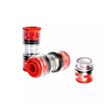 Plastic Transparent Micro Duct Gas Water Tight Block Connector Straight Type Fiber Optic Hdpe Microduct Duct Connector
