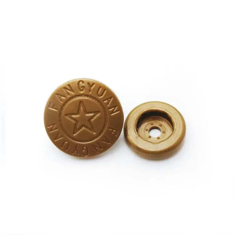 G&F Wholesale Customized Logo Laser Plastic Press Snap Button For Cap Clothes