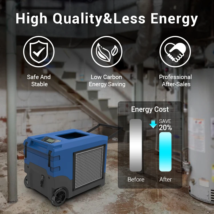 Preair LGR Technology 155 Pints Water Damage Drying Restoration Home Dehumidifier Air