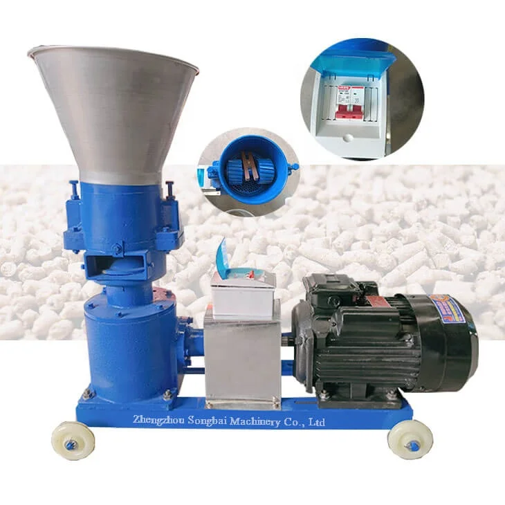 Chicken feed processing machines set electric feed processing machines goat farming equipment feed processing machines