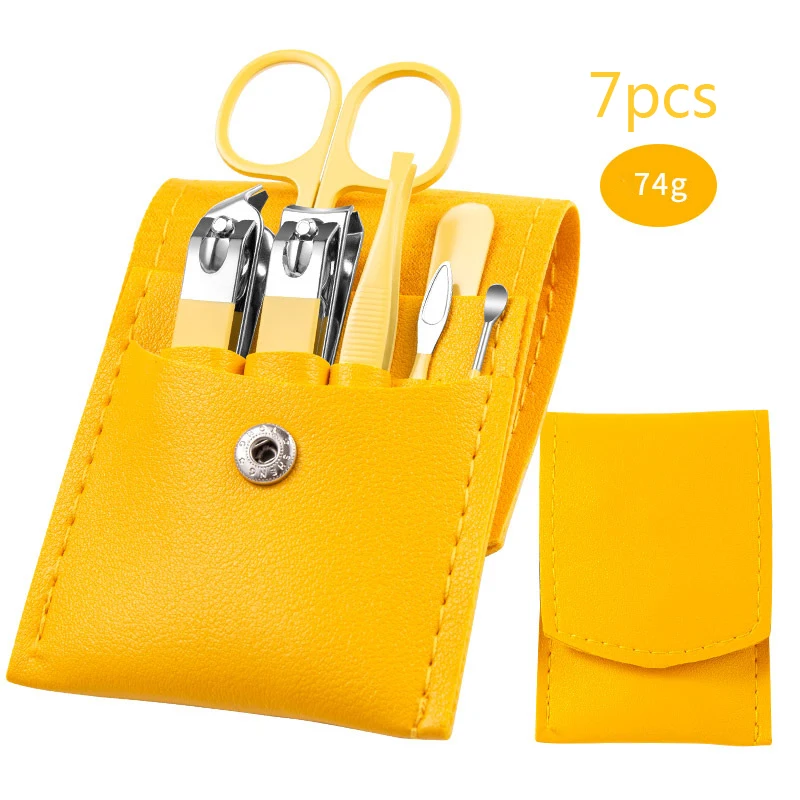 Best Seller Superior Quality Nail Kit Professional Full Set Manicure & Pedicure Set 7-in-1 Travel Nail Care Kit
