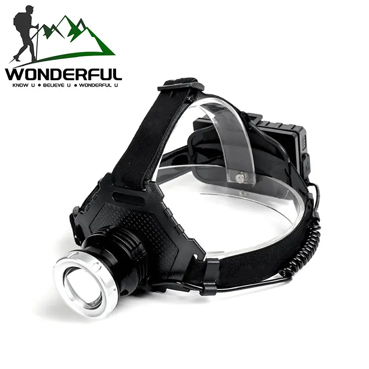 Aluminum Alloy Retractable Glare Usb Charging Waterproof Outdoor Night Fishing Headlamp