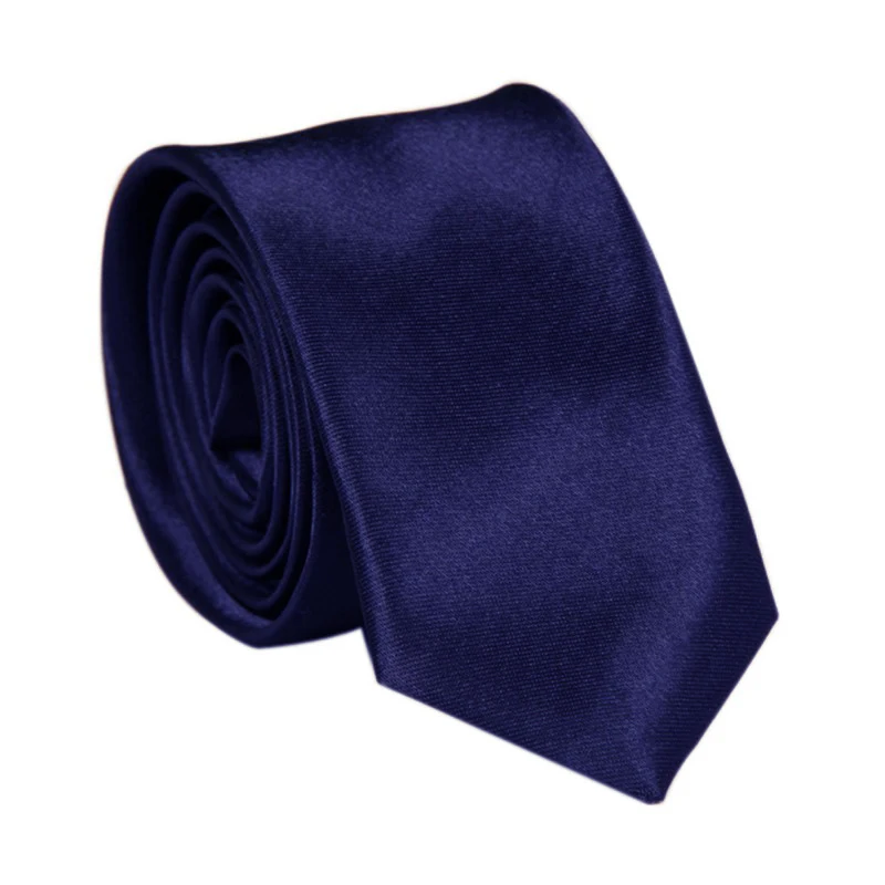 Plain Polyester Solid Necktie Satin Mens 7cm Tie Pure Colorful Single Color Black Wine Red Pink Orange Grey  Micro Fiber Necktie