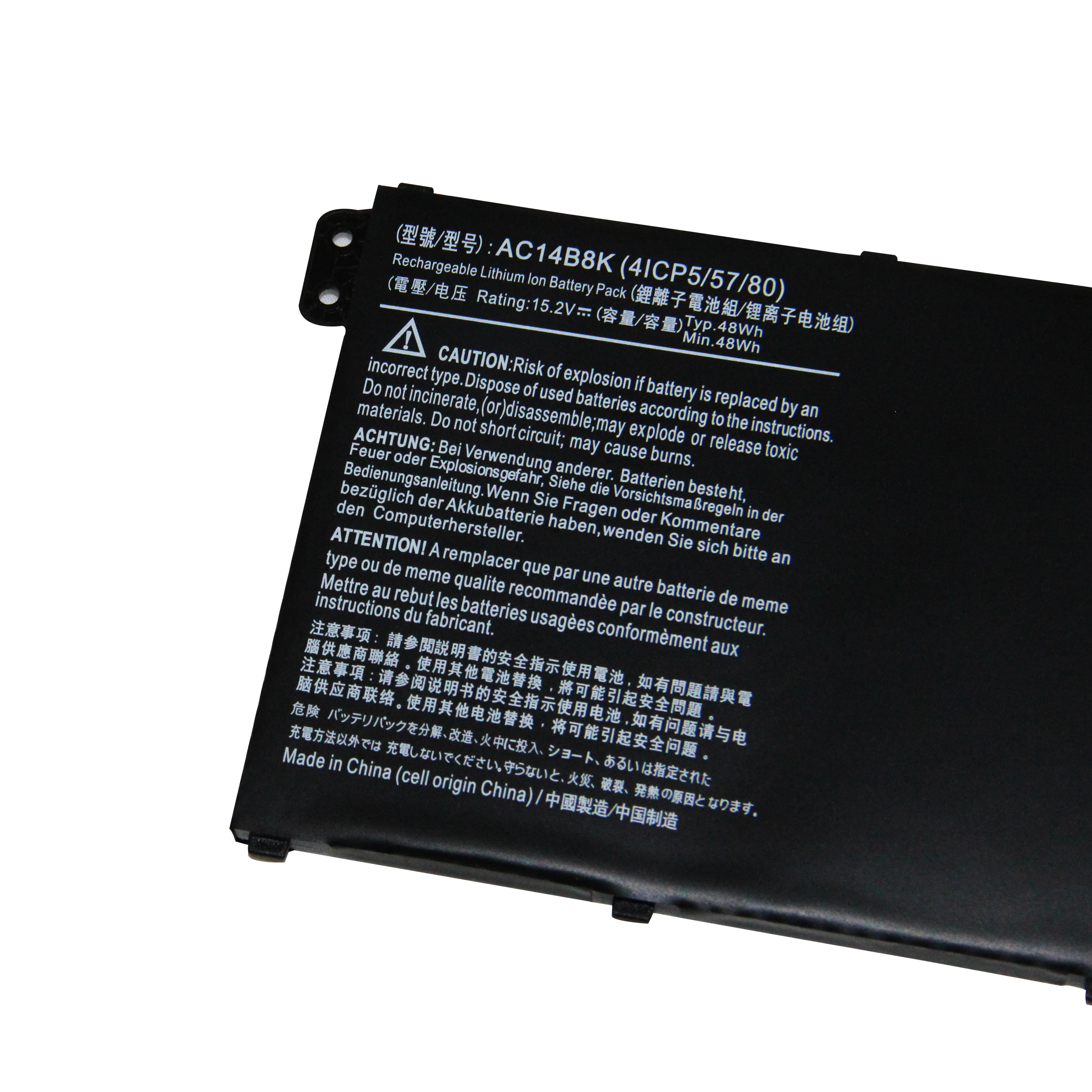 
4Cells Rechargeable Batteries For Acer Aspire All-In-One Z3-700 AC14B8K Li-ion Laptop Battery 