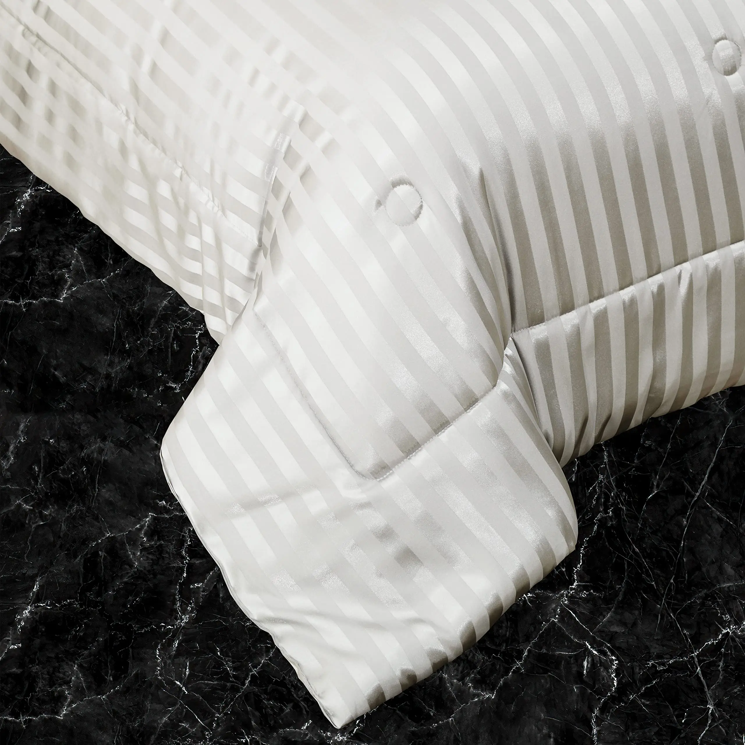 100% polyester microfiber stripe silk bedding sets stripe comforter sets with sheet and pillow case