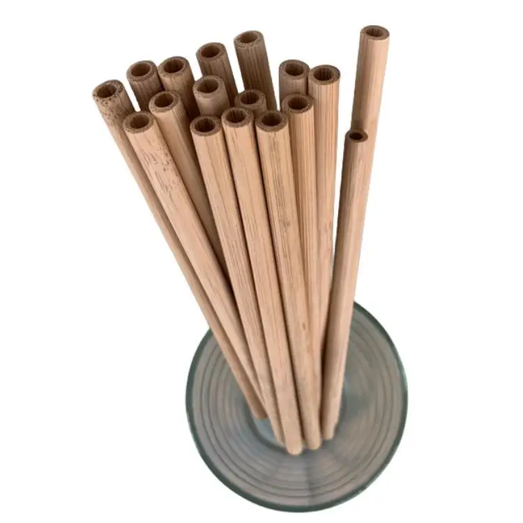 100% High Quality Bamboo Product Sustainable Natural Bamboo Material Bamboo Drinking Straw For Restaurant, Coffee Shop