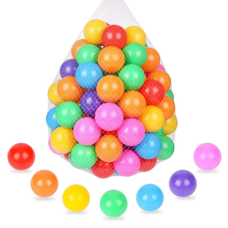 Hdpe Material Soft Plastic Baby Ocean Ball Non-toxic Free Bpa Kids Ball Pit Balls For Play Tent Playhouse Pool Birthday Party