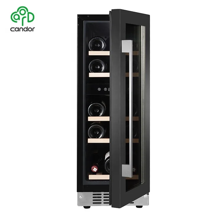 JC-58A2EQ  Candor oem 15 bottles dual zone temp built in type wine cooler wine fridge wine bottle cooler chiller