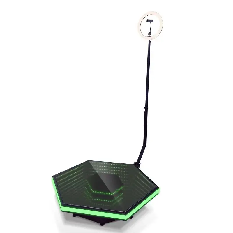 Chestnuter Social Media 360 Degree Photo Booth Automatic Spin Platform Portable Photo Booth For Clubs