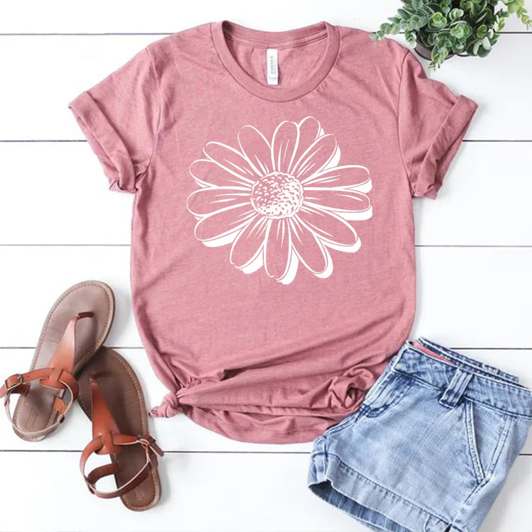 T-shirt Girl T Shirts Printing Fashion Cheap Women Tops Tshirt Plain Bulk Sport Logo China Custom T-shirts