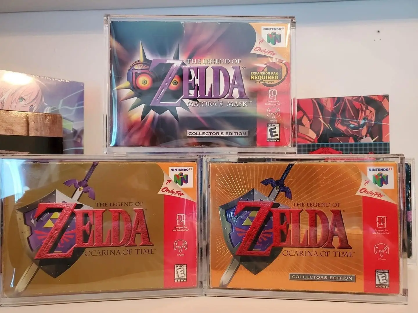 Acrylic Display Case Compatible with Nintendo SNES and N64 Game Box Clear Protective Case for Retro Video Games Collection (4.