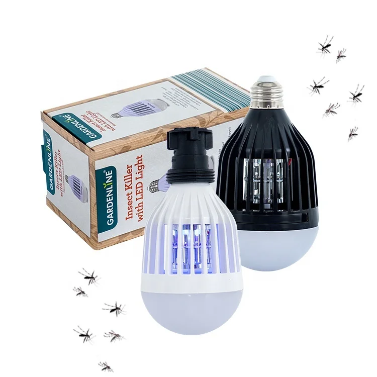 New Arrival Uv Light Pest Control 12w E27 Electric Shock Led Bug Zapper Mosquito Killer Lamp Led Bulb Light