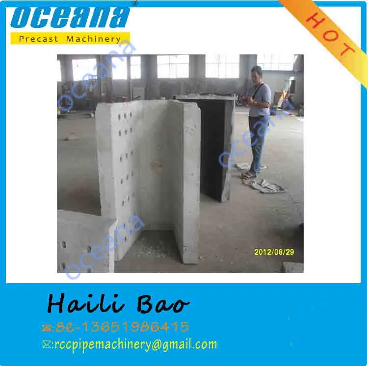 Concrete irrigation u channel machine, precast concrete channels