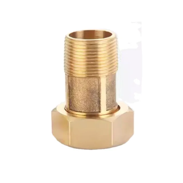 High Quality Copper Male Connector Adapter Brass Tubing Fittings Gas Application Forging Technics Model Number Head