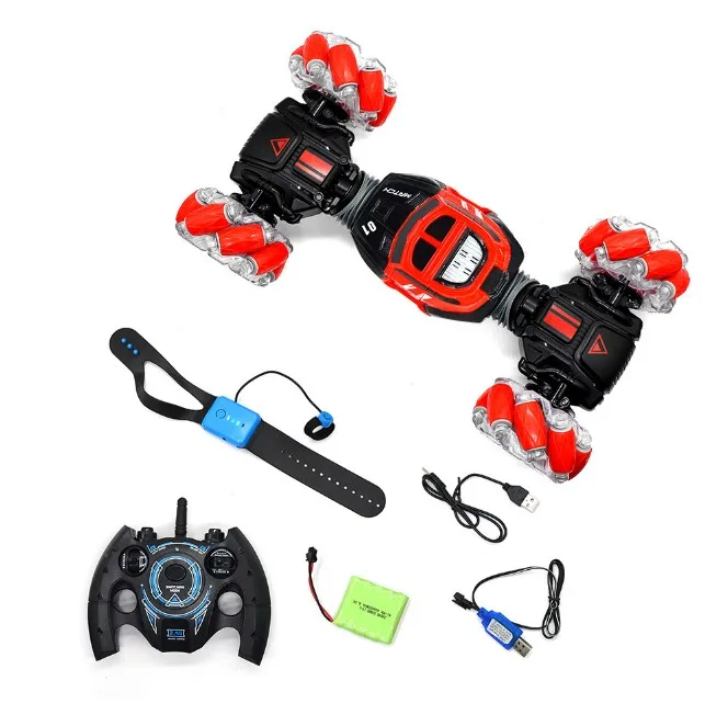 Wholesale gesture sensor remote control twisted car light music deformed car children toy