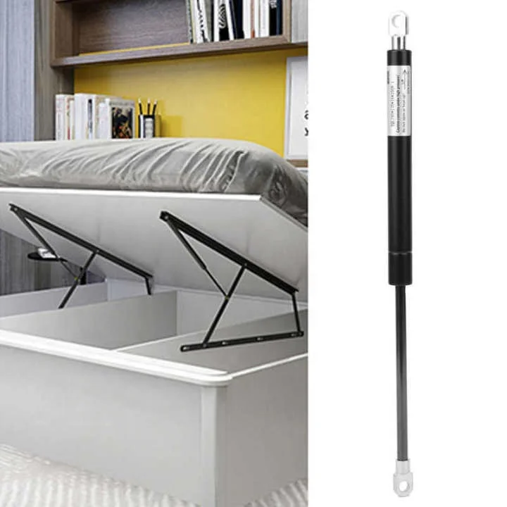 Camper shell fitting gas struts mounting position for murphy bed