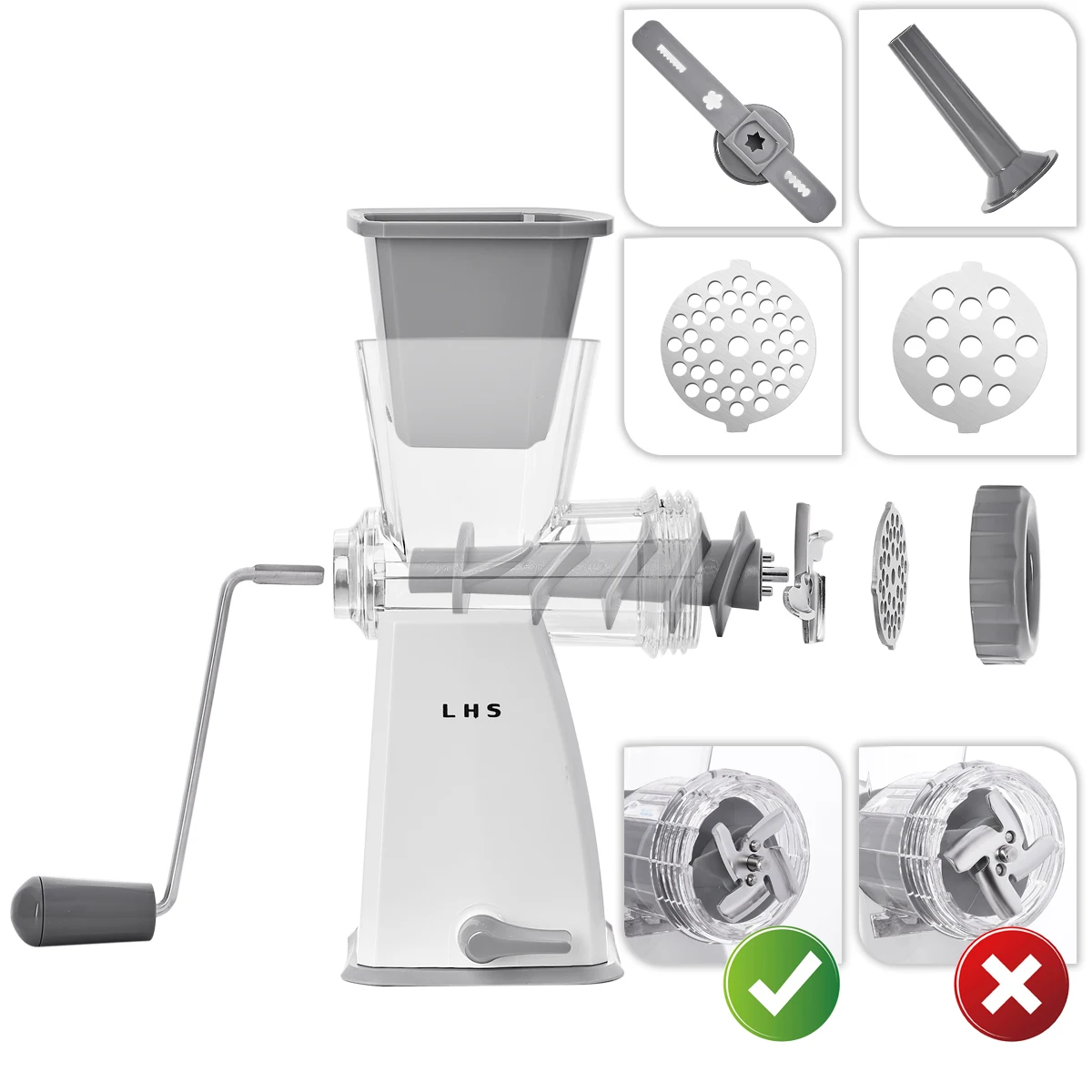 LHS Kitchen Vegetable Chopper Food Processors Pounding Machine kitchen gadgets Hand  Meat Grinders