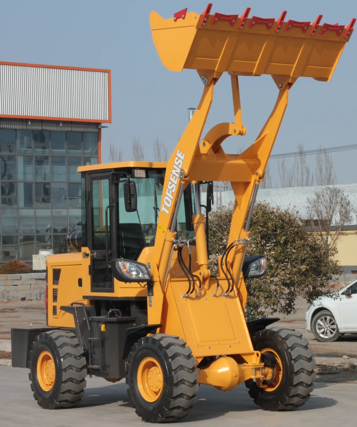 Latest Models mini 1ton wheel loader diesel  high lift wheel loader bucket