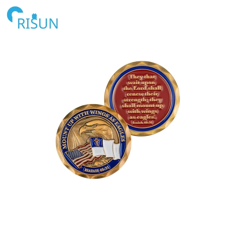 Factory Manufacture American Bald Eagle Challenge Coin Custom Souvenir Commemorative Eagle Scout Coin