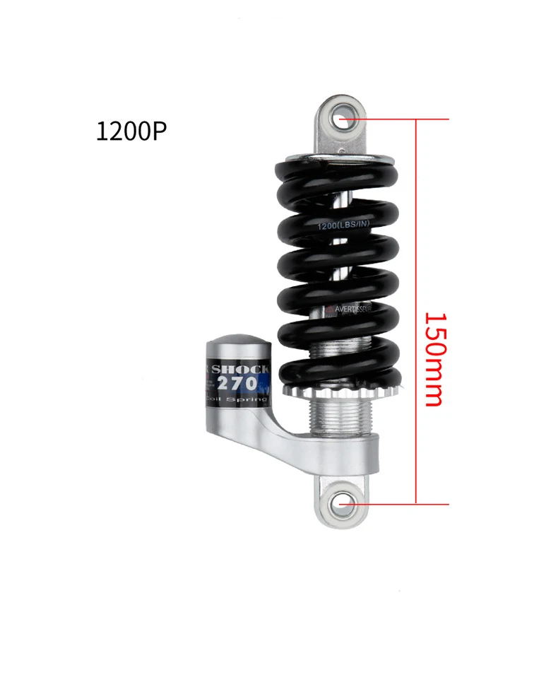 LS Shock absorbers mountain bike folding bike spring shock absorbers skateboard with 1200 1500 3000 pounds