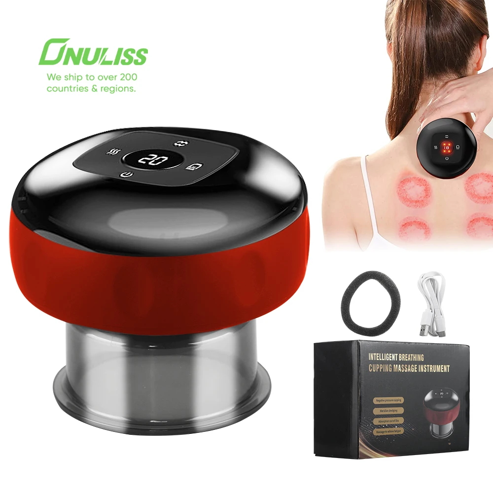 Heat Suction Pain Relief Smart Dynamic Cupping Therapy Set Cupper Electric Cupping Gua Sha Massager Massager Cupping Set Therapy