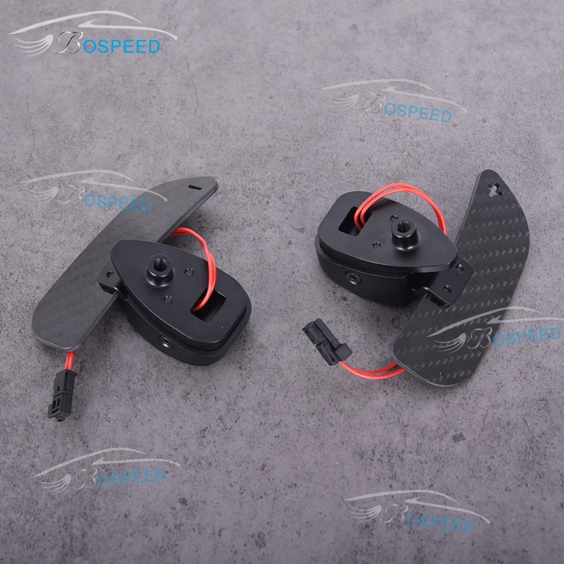 Custom Car Carbon Fiber Magnetic Paddle Shifters For Mercedes Benz A45 W177 W176 W245 W164 W246 GLB A45 E Class A Class Steering