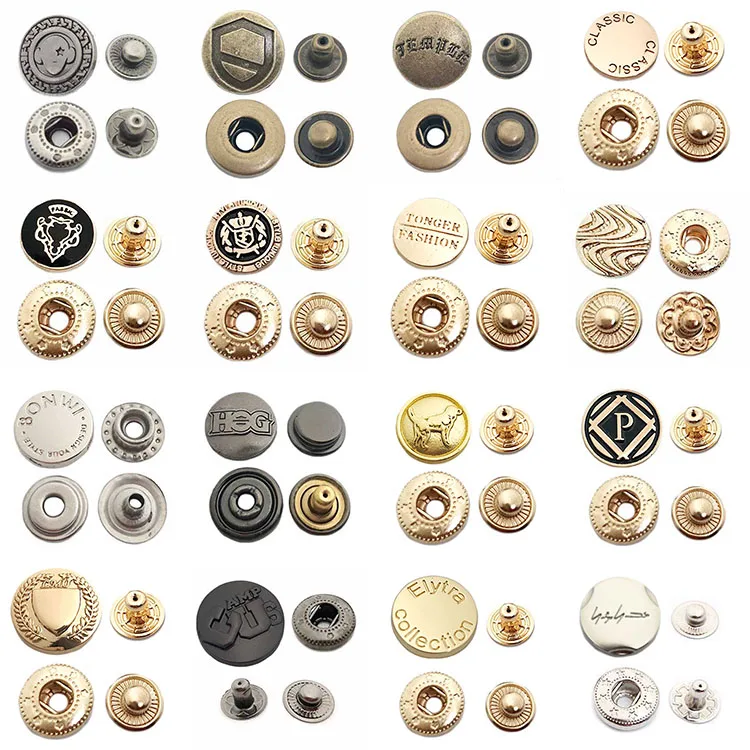 15 days delivery customized laser logo making silver logo engraved metal shank button for garment