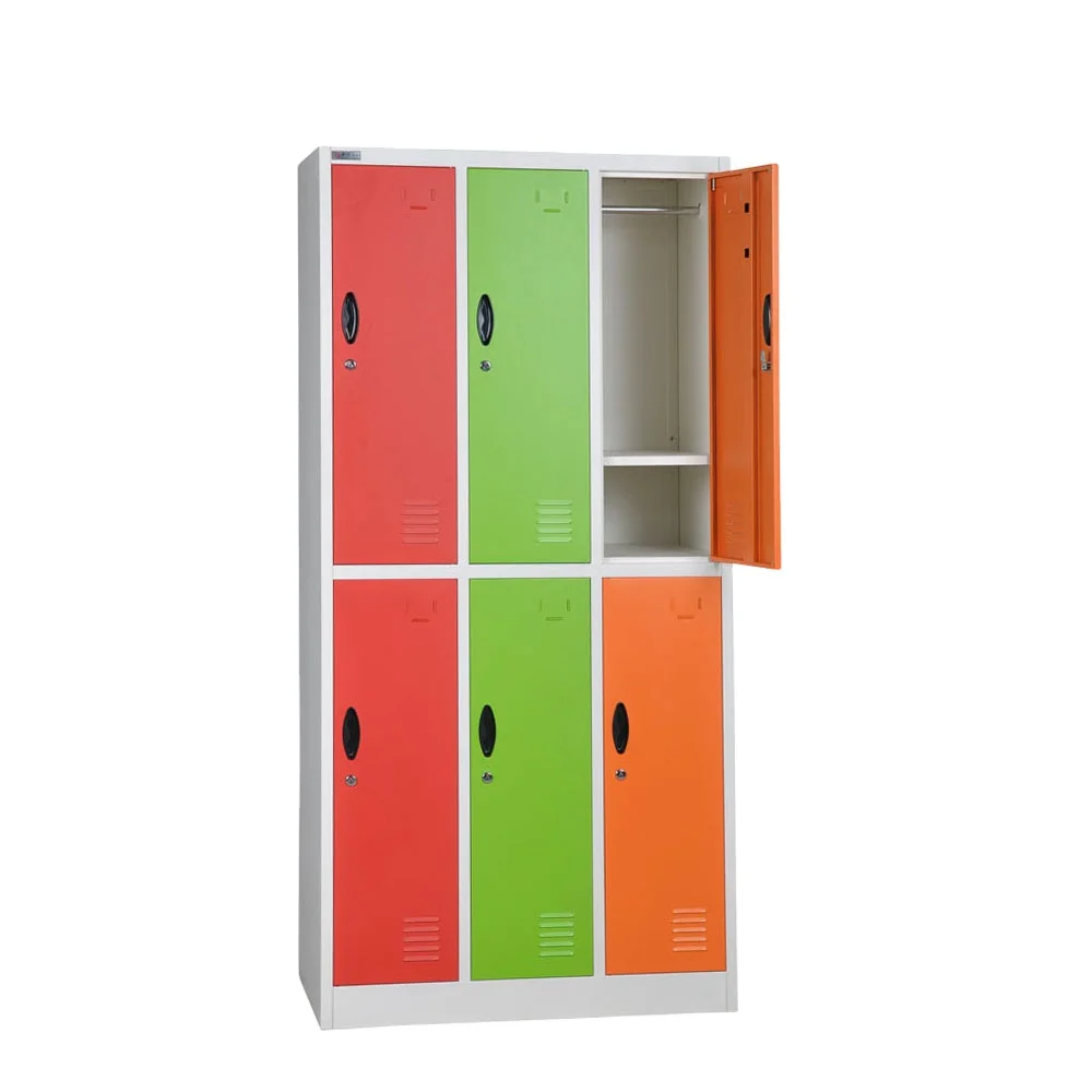 
FENGLONG standerd two tier 6 doors used school lockers for sale 