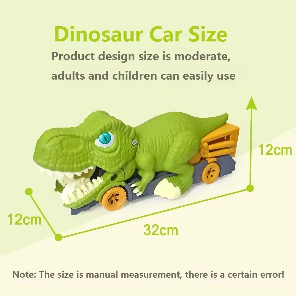 KSF Plastic Animal Fun Swallowing 1 64 Diecast Vehicle Alloy Container Transports Children Toys Kids Dinosaur Truck Car