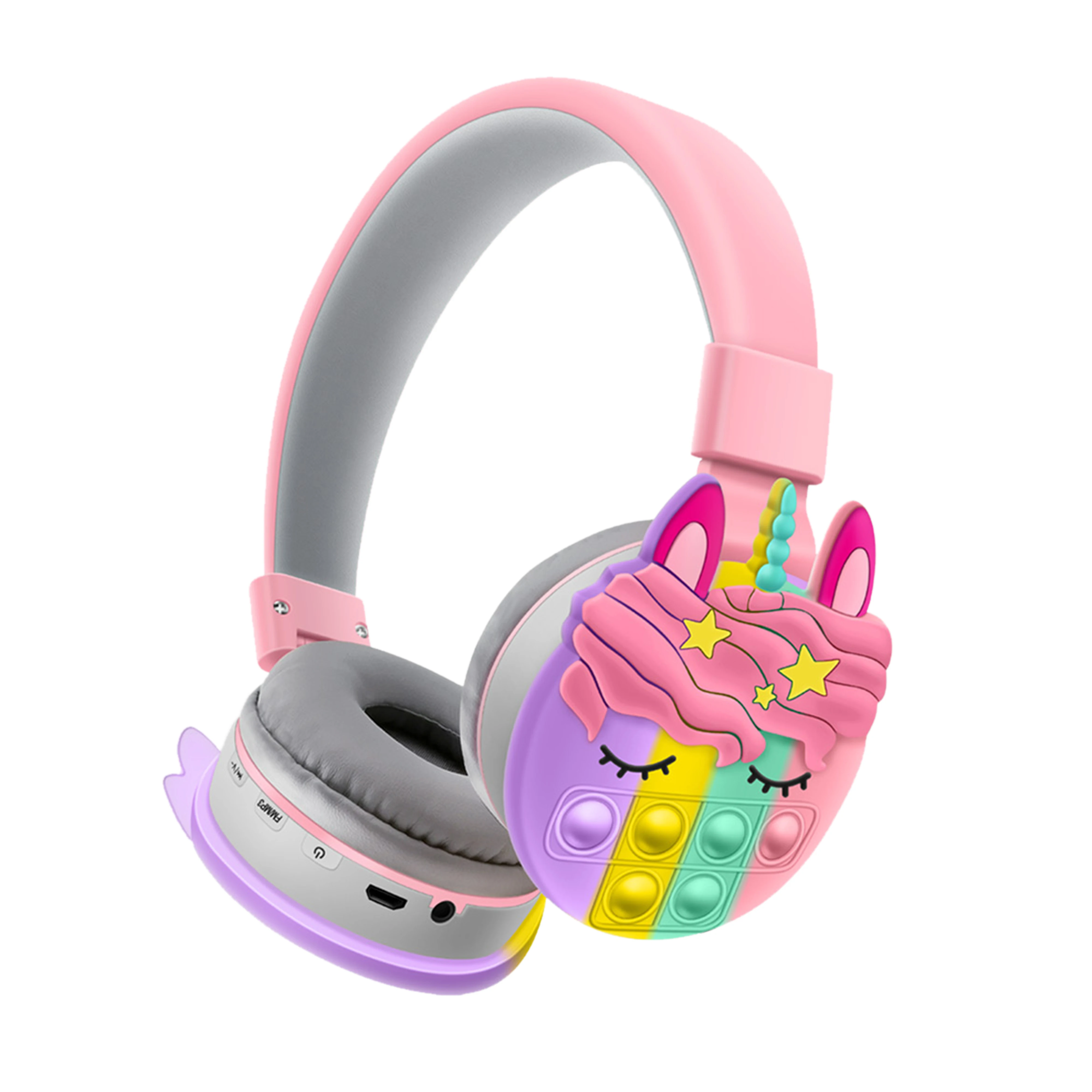 New AKZ-K32 stereo sound quality BT5.1 decompression music unicorn cartoon pattern design wireless earphone