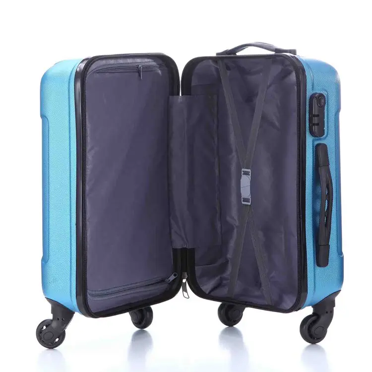 Fashion Wholesale ABS Durable Travel Trolley Suitcase Hardside Scratch-resistant Luggage Case With 4*360 degree wheels