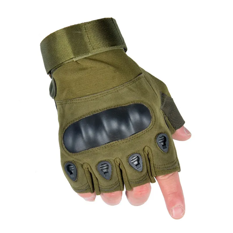 Outdoor Sports Fitness Motorcycle Riding Anti Cutting Joint Protection Tactical Half Finger Glove